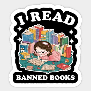 I read banned books Sticker